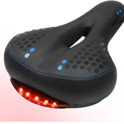 frackson Widen Soft Bicycle Saddle Cycle Seat with 5 LED Light Mountain Road Bike Cushion Saddle-picture-12