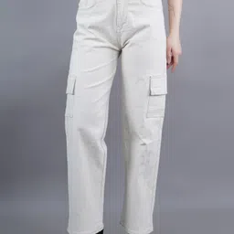 white leapard Women Cargos image 1