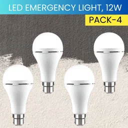 yaroh 12W Rechargeable Inverter LED Bulb with Upto 4H.Power Cut Lighting Pack of_4Y387 4 hrs Bulb Emergency Light-picture-28