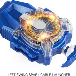 bladeking beys Kit- B168 Rage Longinus Destroy 3A + Sparking Launcher + Toy Storage Box image 4