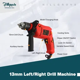 hillgrove in Metal/Wood/Concrete with Reverse Rotation Pistol Grip Drill HPD3 Hammer Drill image 2