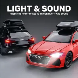 arniyavala 1/24 scale Audi RS6 High Simulation Diecast Metal Alloy Model Car for kids image 2