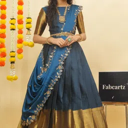 sonu creation Self Design Semi Stitched Lehenga Choli-picture-24