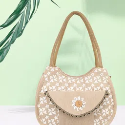 dazzle Women Beige, White Shoulder Bag-picture-43