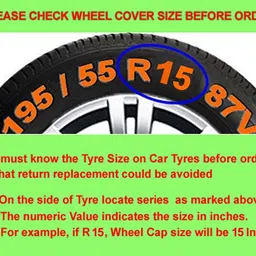 kunj autotech 15 Inch Wheel Cover Cap for Baleno Silver Wheel Cover For Maruti Baleno image 4
