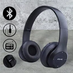 aizina All-Weather Wireless Headphones with Mic & SD Card Playback_JK Bluetooth & Wired Headset image 1