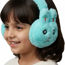 mopslik Kids' Bunny Earmuffs Soft Rabbit Adjustable Ear Warmer Ear Cover - Blue Ear Muff-picture-32