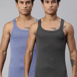 levi's Pack of 2 Side Branding, Tag Free Comfort & Smartskin Technology Style# 015 Sports Men Vest-picture-13