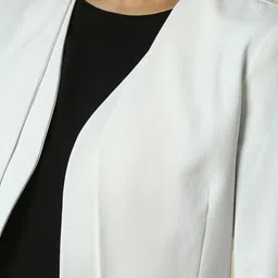 allen solly Women Solid Single Breasted Formal Blazer image 5