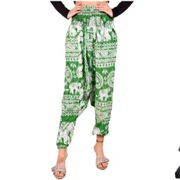 narnari Printed Rayon Women Harem Pants-picture-11