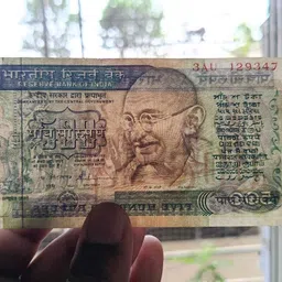 coins world OLD ISSUE GANDHI RARE BRONZE PLATED CURRENCY Modern Coin Collection image 3