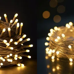 nkxik 40 LEDs 12 m Multicolor Steady String Rice Lights-picture-37