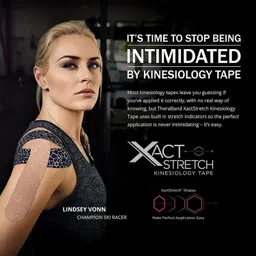 theraband Kinesiology Tape Standard Roll, Black/White Print, 2 Inch X 16.4 Feet First Aid Tape image 3