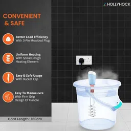 hollyhock EP Waterproof 1500 W Shock Proof Immersion Heater Rod image 4