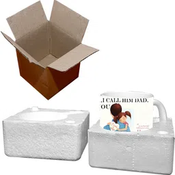 murli textiles MTM I Have a hero I call him dad Happy father's day, I LOVE YOU PAPA, ceramic printed coffee mug (350ml) Ceramic Coffee Mug image 3