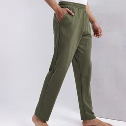 hrx by hrithik roshan Men Solid Green Track Pants image 3