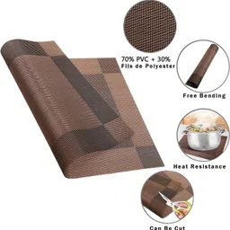 met Rectangular Pack of 6 Table Placemat image 5