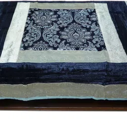 vilohita Velvet 4 Seater Embroidered Table Cover-picture-13