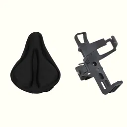 fcc racing Premium Gel-Infused Bicycle Saddle Seat Cover & Adjustable Bottle Cage Combo Bicycle Bottle Holder-picture-34