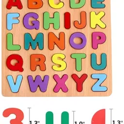 peengh Wooden Alphabet A to Z, Alphabets Board Puzzle | Educational Learning Toy image 5