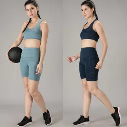 madact Solid Women Blue, Light Blue Tights image 4