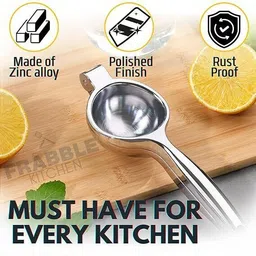 vivan Steel Lemon Squeezer Heavy Duty Citrus Juicers, Press Hand Lime Citrus Fruit Juicer Hand Juicer image 3