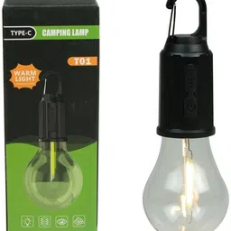 Camping Light Outdoor Decoration Lamp Bulb Type-C Charging-1pc 5 hrs Bulb Emergency Light-image-3