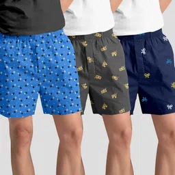 tapasya fashion Pack of 3 Printed Men Boxer image 1