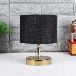 Devansh Metal table lamp with Black Jute Shade by New Era image 2