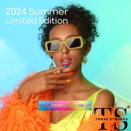 thr3e strokes UV Gel Nail Polish Set Vibrant Neon Colors & Glossy Finish Gel Polish Kit 7.5ml Rave Neon RN5347 image 2