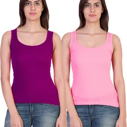 parastrade Women Purple, Pink Camisole image 1