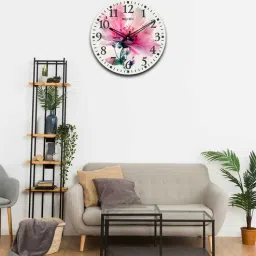 olive tree Flowers 15 Inches Classic Wooden Clock-picture-35