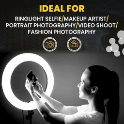 MOBONE Selfie Ring Flash Big LED Ring Light for Camera Smartphone to Capture Your Photo and Video at Musically Big Selfie Ring Light 26 cm Big LED Ring Light for Camera Ring Flash image 2
