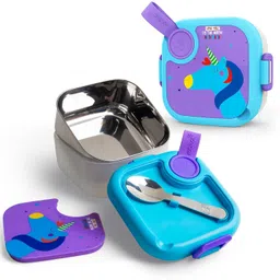 rabitat Lunchmate Mini Stainless Steel Lunch Box with Spoon 1 Containers Lunch Box-picture-28