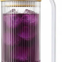 shipplier Textured Glass Cup with Lid & Straw – Eco-Friendly Iced Coffee Glass Tumbler-picture-15