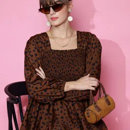 sheetal associates Casual Bishop Sleeve Printed Women Maroon Top image 1