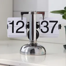 Digital White, Silver Clock-image-6