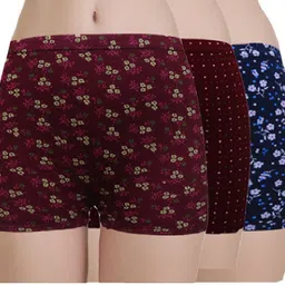 playbody Pack of 3 Women Boy Short Multicolor Panty-picture-25