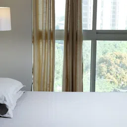 the linen house 450 TC Cotton King Self Design Fitted (Elastic) Bedsheet image 2