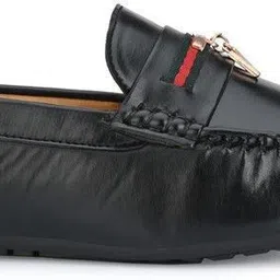 red lions Black Synthetic Leather Casual Loafers For Men image 5