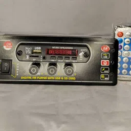 d world 015 CAR USB BLUETOOTH USB AUX FM WITH MIC SLOT 160 W AV Control Amplifier image 3