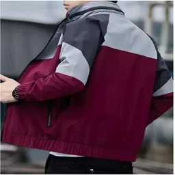 YASHTU Colorblock Men Wind Cheater Solid Men Wind Cheater image 2