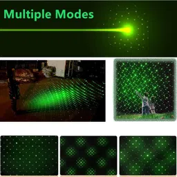 XORTIC Green Laser Pointer Pen Beam with Stylish Disco Light 5 Mile + Battery image 4