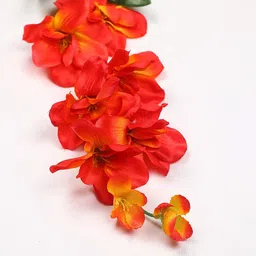 well art gallery Orange Orchids Artificial Flower image 4