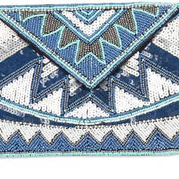 master piece crafts Party Blue Clutch-picture-25