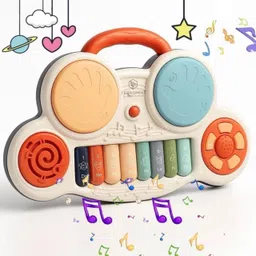 trendhiveinternational Drum Piano Musical Toys for Kids with Flashing Lights - Animal Sound Toy-picture-43
