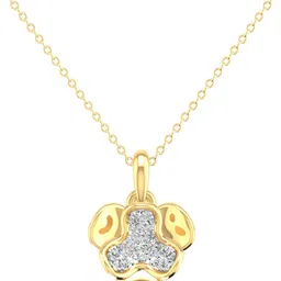 avsar Avsar BIS Hallmark AVP1193YB 14kt Cubic Zirconia Yellow Gold Pendant image 1