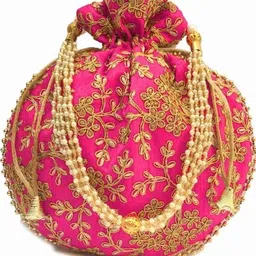 daily deals Women Pink, Beige Potli image 2