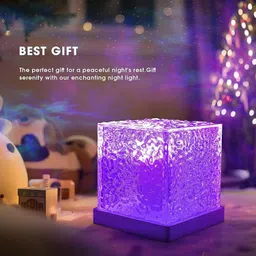 praaj 16 Colors Ocean Wave Effect Night Lamp, Rotating LED Projection Remote Control Night Lamp image 4