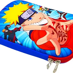 poksi Naruto EVA Pencil pouch for Kids| Pencil box for Boys and Girls| Double zipper t o lock| Added Inside zipper and seperator Art EVA Pencil Box-picture-43
